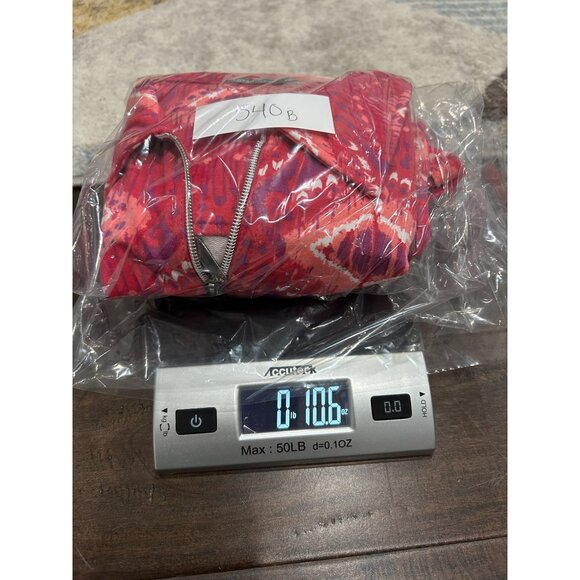 Threehearts Red Pink Ikat Print Zip Up Tunic Blouse Sz Small - Picture 10 of 10